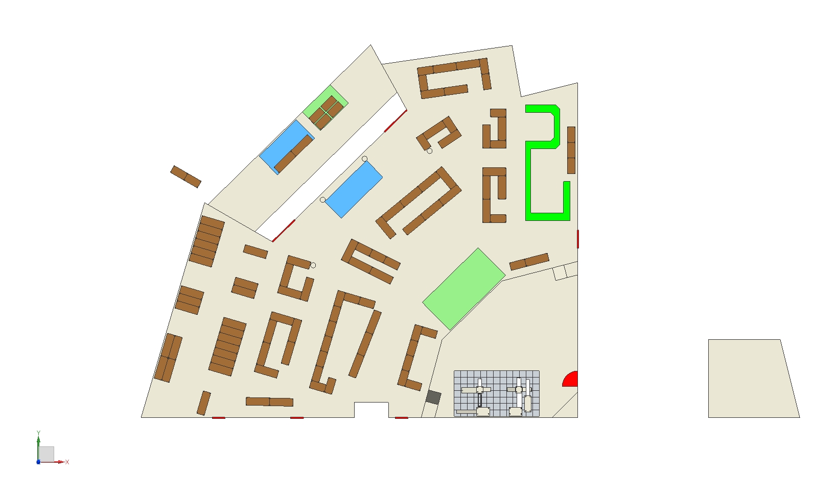 2022 Messe MCM Hallenlayout m Tischen